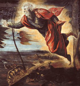La Creación de los Animales (detalle) de Domenico Robusti Tintoretto