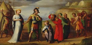 La Continencia de Escipión (237-183 a.C.) de Domenico di Pace Beccafumi  