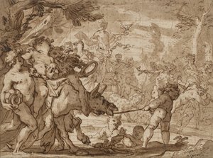 El triunfo de Baco de Domenico the Elder Piola