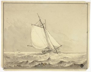Velero en el mar de Dominic Serres