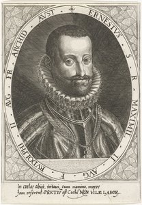 Retrato del Archiduque Ernesto de Austria 1553-1595, ca 1595-1597 de Dominicus or Custodis Custos