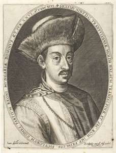 Sigismund Bathory 1572-1613, Príncipe de Transilvania. De Atrium heroicum, Augsburgo 1600-1602 de Dominicus or Custodis Custos