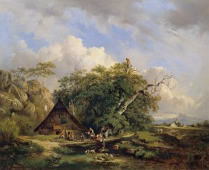 Paisaje cerca de Gutenstein de Dominik Schufried