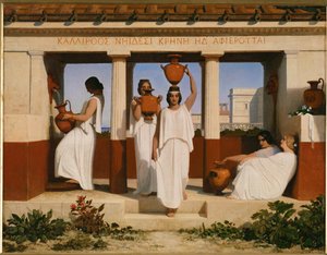 Mujeres griegas en la fuente de Dominique Louis Papety