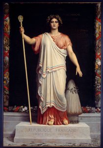 La República Alegoría de la República Francesa por Dominique Papety (1815-1849) 1848