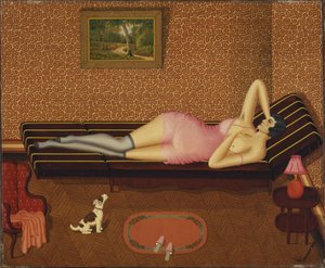 Siesta de verano Mujer acostada, 1933 de Dominique Peyronnet