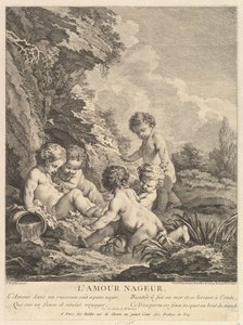 Niño nadando, ca. 1741 de Dominique Sornique