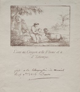 Sagrada Familia en la huida a Egipto, 1809 de Dominique Vivant Denon