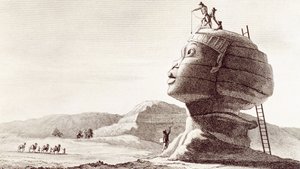 Esfinge de Giza en Egipto durante la campaña de Egipto de Dominique Vivant Denon