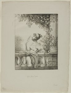 Niña con pájaro de Dominique Vivant Denon