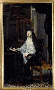 Retrato de la Reina Mariana de Austria en viudez