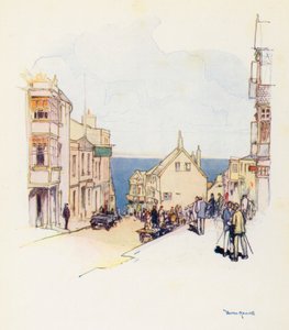 Una impresión de Lyme Regis (litografía en color)
