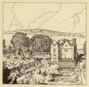 Cranborne Manor House (litografía)