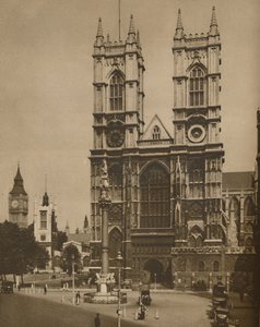 La mano de Wren en la estructura de la Abadía de Westminster, c. 1935