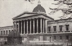 University College, Gower Street, Bloomsbury, Londres (foto en blanco y negro) de Donald McLeish