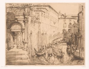 Ver en Venecia 1911 (El Palacio Blanco) el palacio blanco de Donald Shaw MacLaughlan (signed by artist)