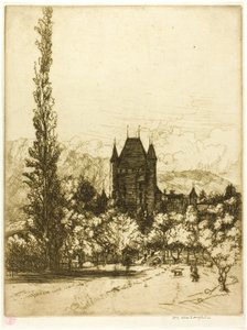 Un castillo en Thun, Suiza de Donald Shaw MacLaughlan