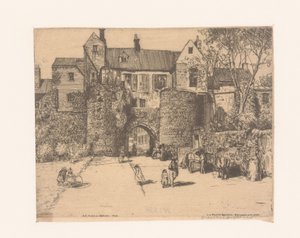 Desde Porte Gayole en Boulogne-sur-Mer La puerta Gayole, Boulogne-sur-Mer (título sobre el objeto) de Donald Shaw MacLaughlan