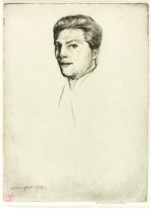 Punta seca número cinco: Retrato de Donald Shaw MacLaughlan