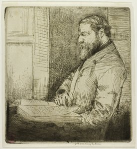 Retrato de estudiante francés de Donald Shaw MacLaughlan