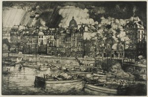 Quai des Grands Augustins, París de Donald Shaw MacLaughlan