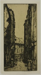Calle des Halles, Vannes, Bretaña de Donald Shaw MacLaughlan