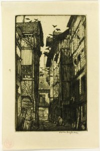 Ruelle des Pigeons, Rouen de Donald Shaw MacLaughlan