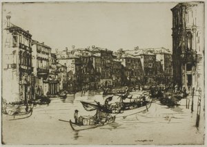 El mercado, Venecia de Donald Shaw MacLaughlan