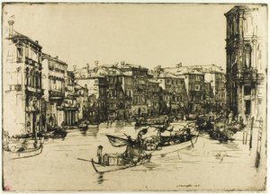 El mercado, Venecia de Donald Shaw MacLaughlan