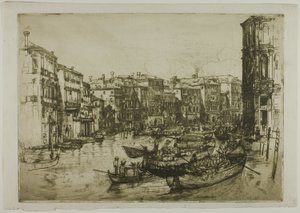 El mercado, Venecia de Donald Shaw MacLaughlan