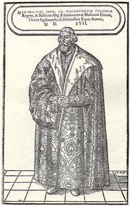 Retrato del Barón Sigmund von Herberstein, Embajador en Polonia y Rusia, 1559 de Donat Hübschmann
