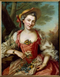 Retrato de mujer de Donat Nonotte