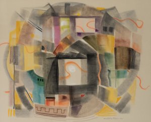 Hilo de Ariadna, 2004 (pastel sobre papel aterciopelado)