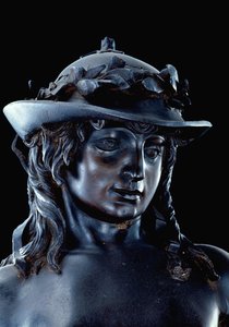 David (detalle de la cabeza), c.1440 de Donatello