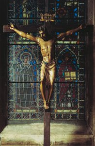 Italia, Florencia, Iglesia de Santa Croce, Crucifijo de Donatello