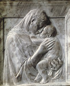 Madonna Pazzi (Virgen con el Niño), c1417-18 (mármol) de Donatello