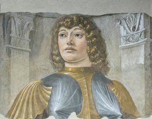 Hombre armado con armadura, c.1487-89 (fresco desprendido)