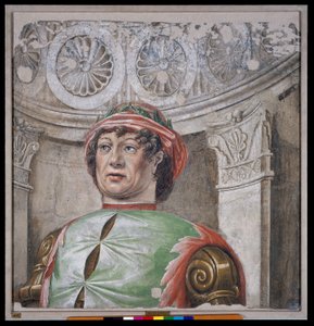Poeta laureado con sombrero rojo