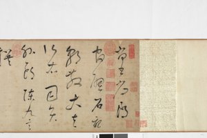 Copia a Mano Alzada de la Escritura de la Piedra de Zhang Xu de Dong Qichang