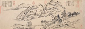 Río y montañas en un claro día de otoño, c. 1624-1627