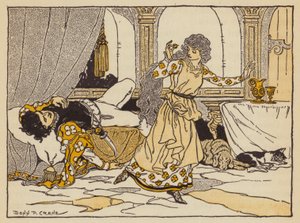 Gigi y el anillo mágico, cuento italiano (litografía en color) de Donn P. Crane