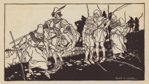 Los Reyes Magos de Gotham, cuento popular inglés (litografía) de Donn P. Crane