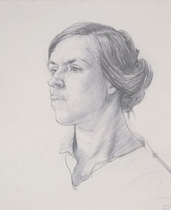 Cabeza de una joven de Dora Carrington