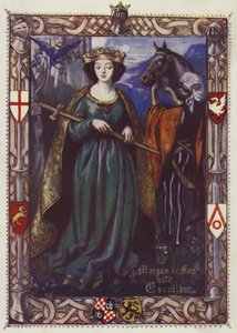 Morgana le Fay con Excalibur