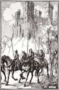 Sir Galahad en la Abadía, 1905 de Dora Curtis