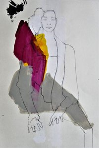 Figura de moda abstracta