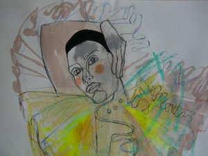 Retrato de moda abstracto de Doris Schmitz