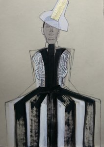 Retrato de moda de vanguardia de Doris Schmitz