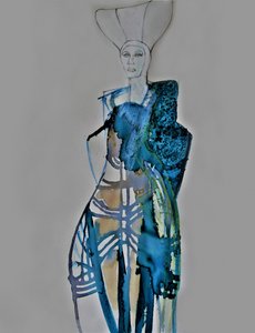 Retrato de moda en azul de Doris Schmitz