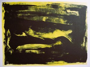Atrévete con el amarillo intenso: abstracto oscuro